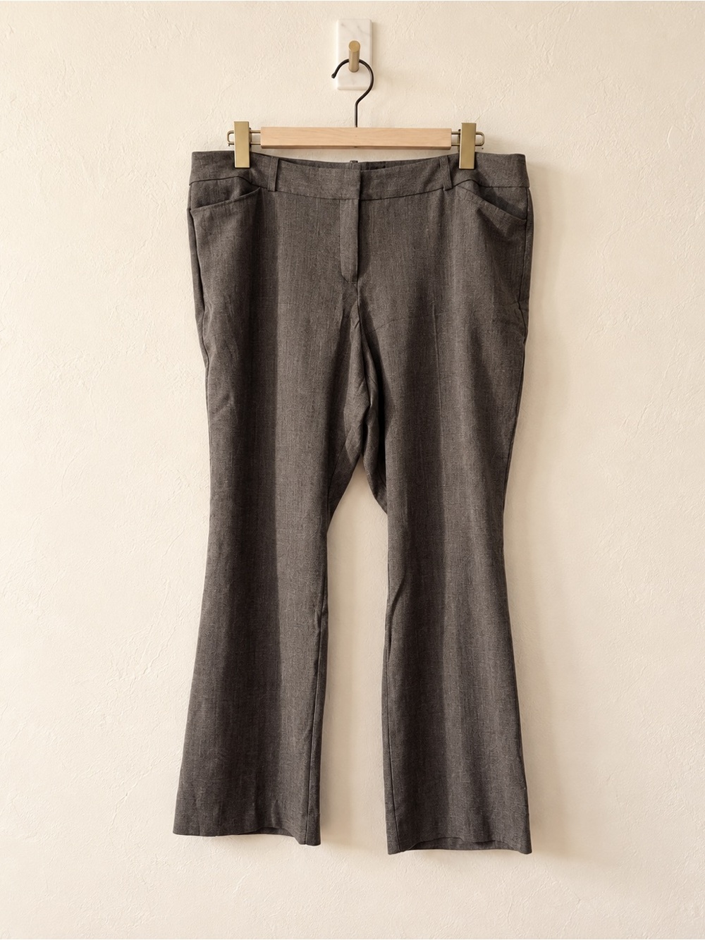Worthington Woman Modern Fit Brown Dress Pants Size 20W Short